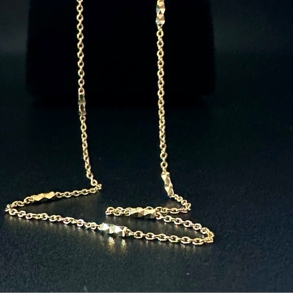 20”2.80 gr.14K Gold Solid Forzentina Cylinder Chain Necklace - Picture 3 of 17